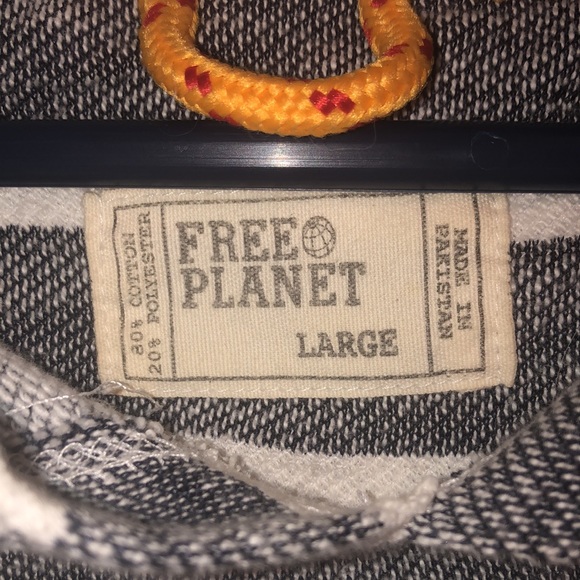 Grey striped sweatshirt. - Picture 3 of 3